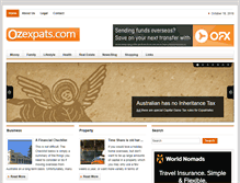 Tablet Screenshot of ozexpats.com